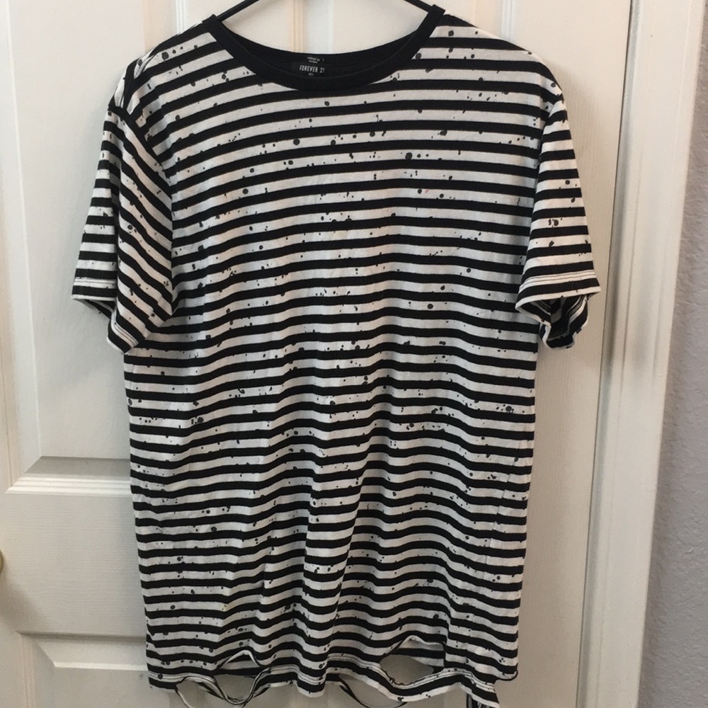 Black and white stripes shirt